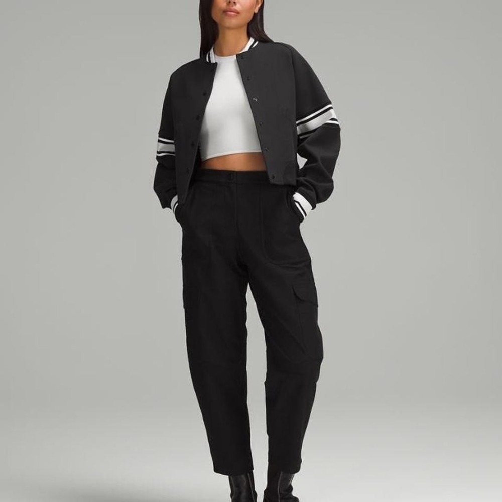 lululemon athletica Black Varsity Jacket S - Picture 2 of 7
